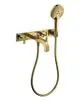 AXOR-HG-AXOR-Citterio-3-Loch-Wannenarmatur-Unterputz-fuer-Wandmontage-mit-Kreuzgriffen-und-Platte-Polished-Gold-Optic-39441990 gallery number 1